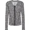 Free People Going Places Waffle Knit Cardigan In Gray