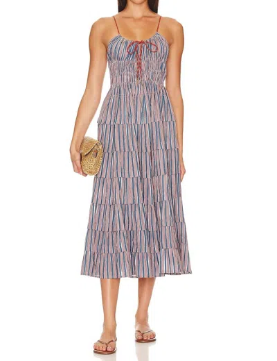 Free People Going Steady Midi Dress In Beige