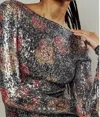 Free People Gold Rush Sequin Top In Multi