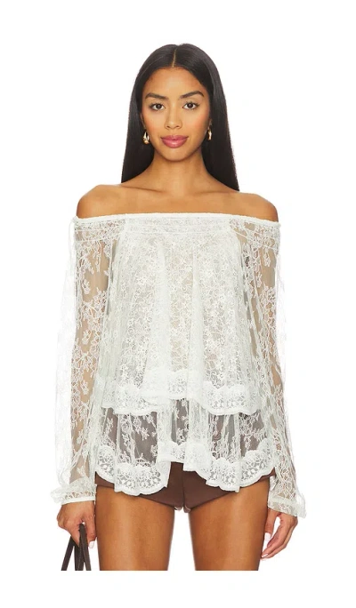 Free People Goldie Knit Top In White