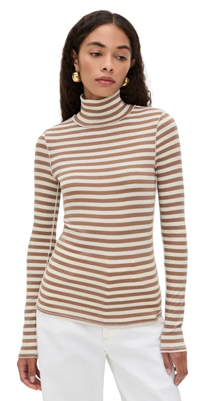 Free People Good Good Turtle Stripe Otter/tea In Brown
