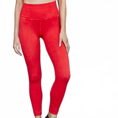 Free People Good Karma Legging In Red Apple