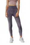 Free People Good Karma Legging In Washed Grey In Multi