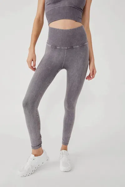 Free People Good Karma Leggings In Faded Grape In Multi