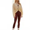 Free People Good Karma Leggings In Nutmeg In Multi
