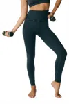 Free People Vintage High Waist Eggings In Black Wash In Blue
