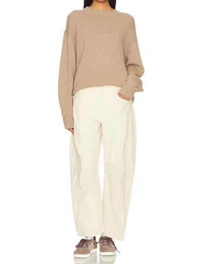 Free People Good Luck Cord Relaxed Fit Wide Leg Pant In Crystal Grey In Multi