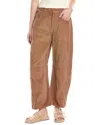 Free People Good Luck Corduroy Emperador Barrel Jean In Brown