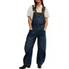 Free People Good Luck Denim Overalls In Blue