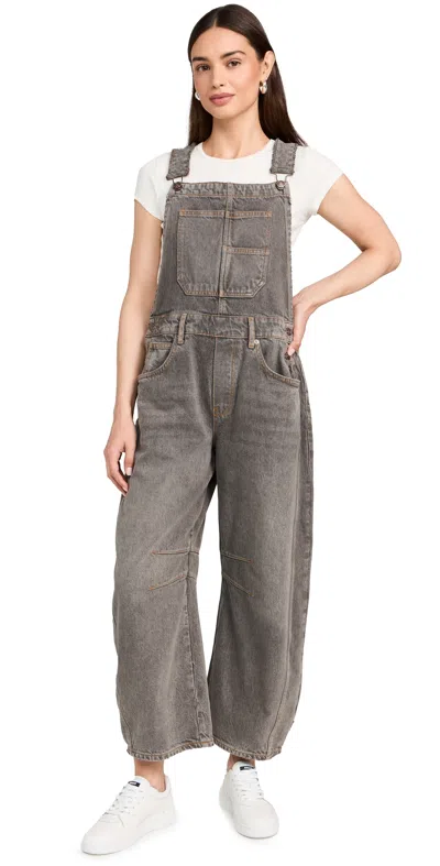 Free People Good Luck Overalls Archive Grey