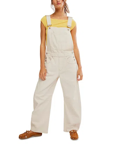 Free People Good Luck Denim Overalls In Multi