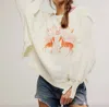 Free People Camden Oversize Graphic Sweatshirt In Multi