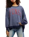 Free People Camden Oversize Graphic Sweatshirt In Sydeny Combo