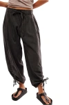 Free People Hadley Poplin Pants In Black