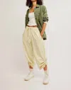 Free People Hadley Poplin Pants In Khaki Chino In Multi