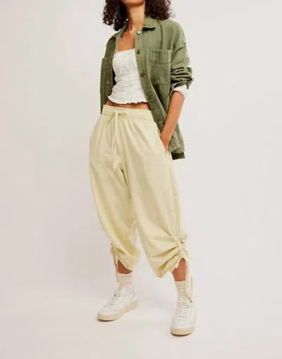 Free People Hadley Poplin Pants In Khaki Chino