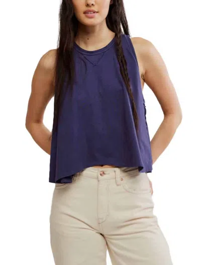 Free People Haileah Tee In Deep Seas In Multi