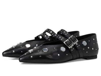 Free People Hall Of Mirrors Pointed Toe Flat In Black
