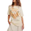 Free People Harvest Oversize Cotton Graphic T-shirt In California Poppies