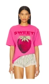 Free People Harvest Oversize Cotton Graphic T-shirt In Pink