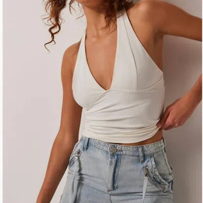 Free People Have It All Halter Top In White