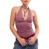 Free People Have It All Halter Top In Tulipwood