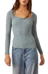 FREE PEOPLE FREE PEOPLE HAVE IT ALL SQUARE NECK KNIT TOP