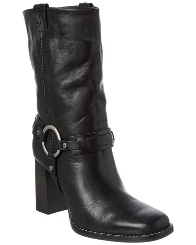 Free People Hayden Harness Leather Boot In Black