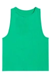Free People Hayley Racerback Brami Crop Top In Green