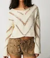 Free People Hayley Sweater In Cream In White