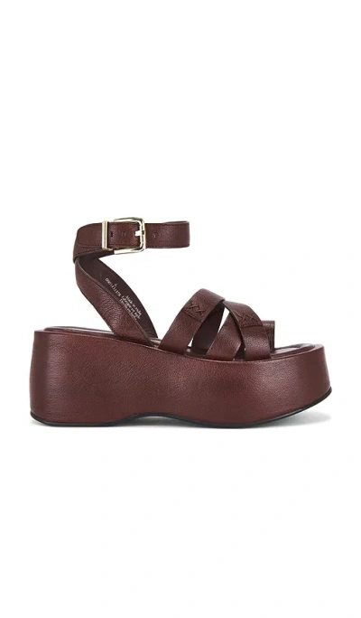 Free People Hazel Flatform Sandal In Brown