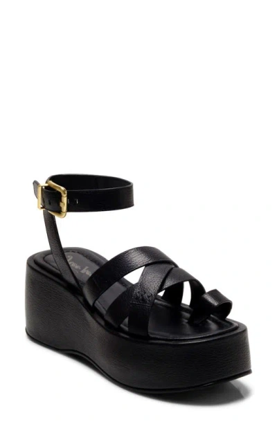 Free People Hazel Platform Sandal In Black