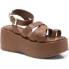 Free People Hazel Platform Sandal In Brown