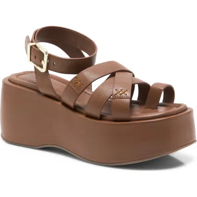 Free People Hazel Platform Sandal In Brown