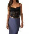 Free People Heart Eyes Cami In Black In Black