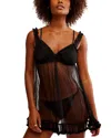 Shop Free People Heart To Heart Mini Slip In Black