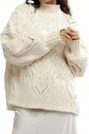 Free People Heart You Oversize Turtleneck Sweater In Multi