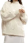 Free People Heart You Oversize Turtleneck Sweater In Multi
