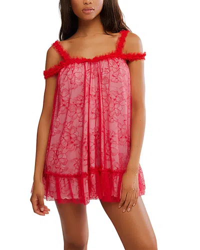 Free People Heartbreaker Mini Slip In Red