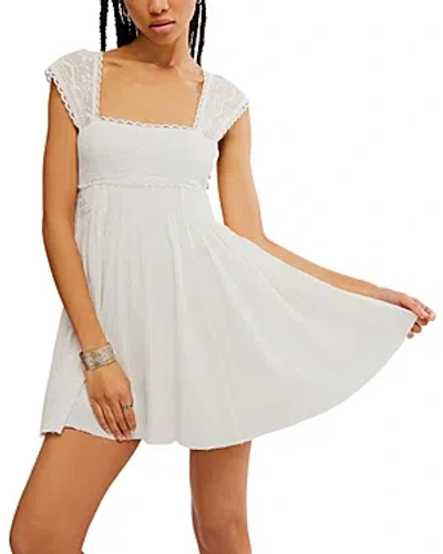 Free People Heartland Mini Dress In White