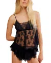 Free People Hearts Racing Set In Black