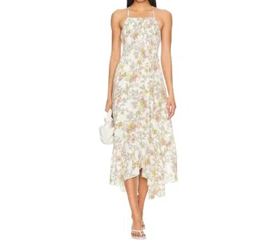 Free People Heat Wave Printed Maxi Dress In Floral Combo In White