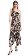 Free People Heat Wave Printed Maxi Dress In Midnight Combo