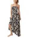 Free People Heat Wave Printed Maxi Dress In Midnight Combo
