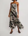 Free People Heat Wave Printed Maxi Dress In Granite Combo In Black