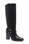 Free People Heidi Harness Tall Boot In Black