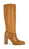 Free People Heidi Tall Harness Boot In Brown