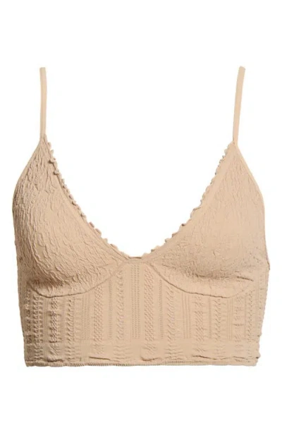 Free People Heirloom Seamless Bralette In Neutral