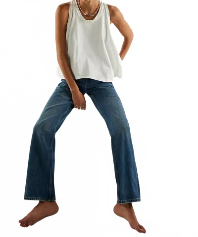 Free People Hialeah Tank In Clean Ivory In Blue