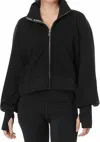 Free People Movement High Jump Zip-up Jacket In Black